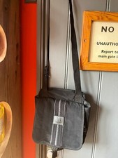  Vintage National Trust Black Showerproof Over Shoulder Bag