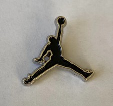 Nike Air Jordan Black Enamel Jumpman Lapel Pin Badge
