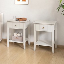 Pair Of Ivory One Drawer
