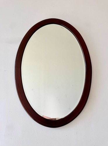 Antique oval mahogany wall - antique,