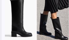 Knee high boots black - knee,