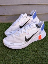 Nike Reposto Trainers Mens UK 11 EU 46 White Flash Crimson Low Gym Running Shoes