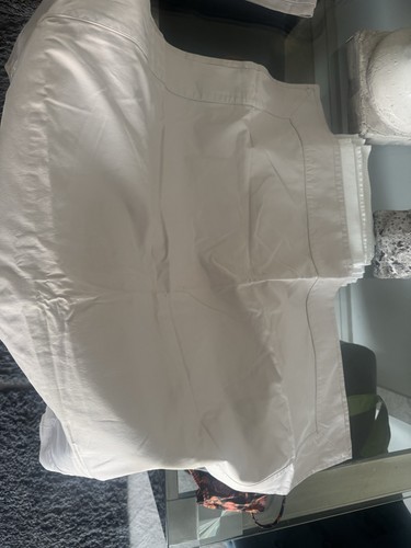 White company square pillow - white,