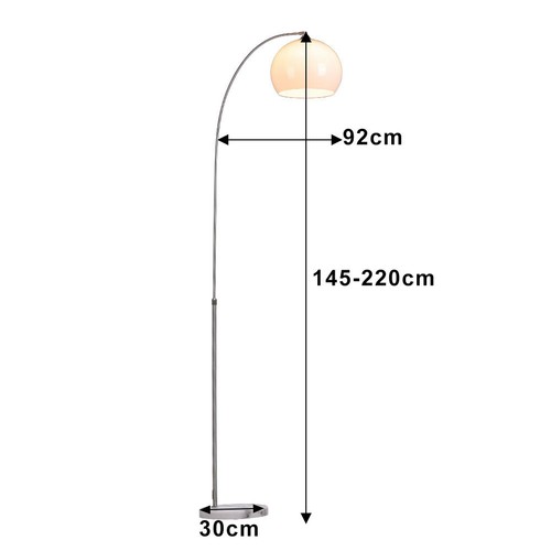 Curved floor lamp - curved,