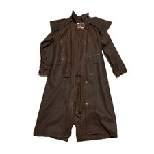 Driza-Bone Horse Riding Coat,Brown Wax Long Jacket (Size 4) Men’s S Rrp £275