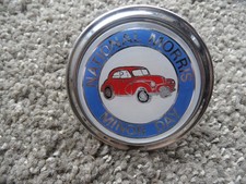 National Morris Minor Day Car Badge Chrome Good Condition
