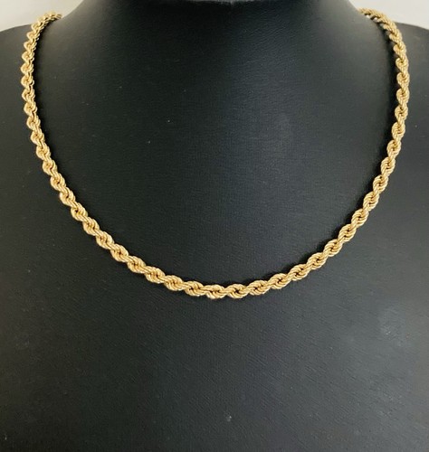 9ct gold rope chain 375 - 9ct,
