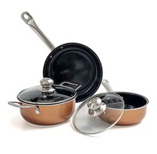 5pc Non Stick Copper Cookware