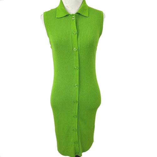 Zara lime green ribbed knit - lime,