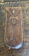 Vintage Italian Made Leather Knife Pouch Sheath