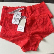 Pair of Hanky Panky Red Lace