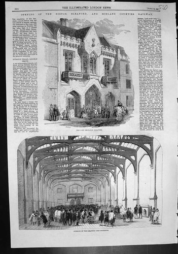 Antique print corn exchange - antique,