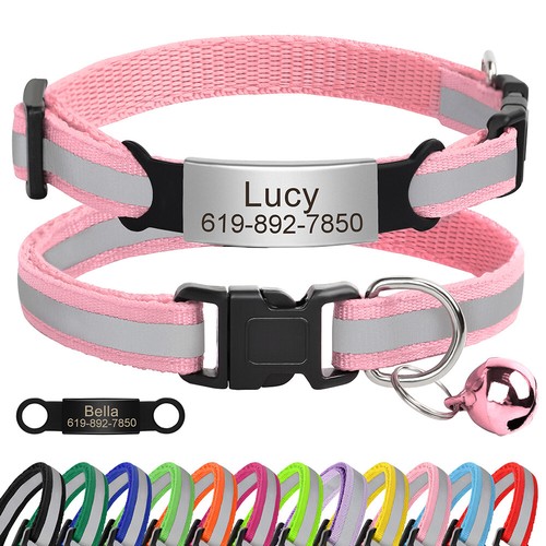 Personalised cat dog collar - cat,