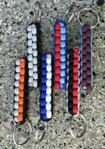 Car colours paracord keyring - colours,