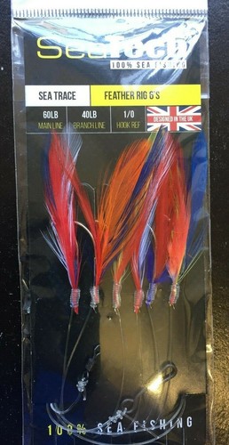 Mackerel feathers coloured - -, 3