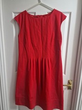 Hobbs London Red Dress UK 14