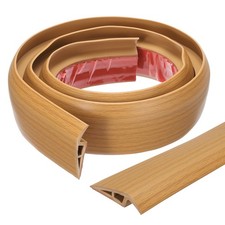 Floor Transition Strip 0.5" 3.3ft Cover Laminate Door Strip Yellow Oak