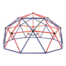 Indoor Geometric Dome Climber Playground Set Kids Climbing Toys-Red