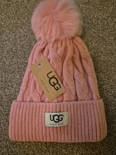 ugg beanie hat pink new one