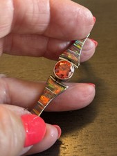 Vintage Orange Opal And Garnet