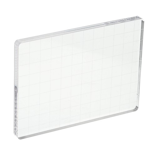 Acrylic stamp block with - acrylic,