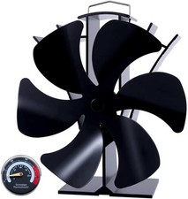 Log Burner Stove Fan 6 Blades