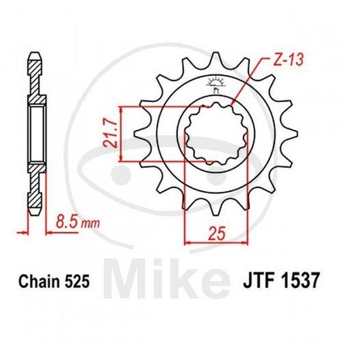Sprocket z15 525 726 - 525, 726.07.55