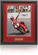 Carl Fogarty Superbike Legend Hand Signed 16x12'' Photograph AFTAL COA