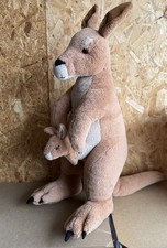 Wild Republic Plush large/giant cute Stuffed kangaroo Brown with Joey  soft toy 