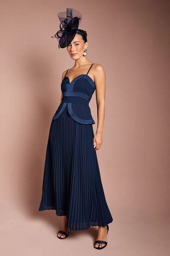 Coast navy fit flare dress - navy,