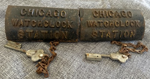 Antique chicago watchclock - antique,