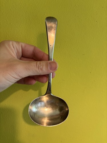 Antique georgian silver spoon - antique,