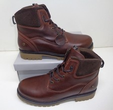 BENCH Mens Brown Leather Boots