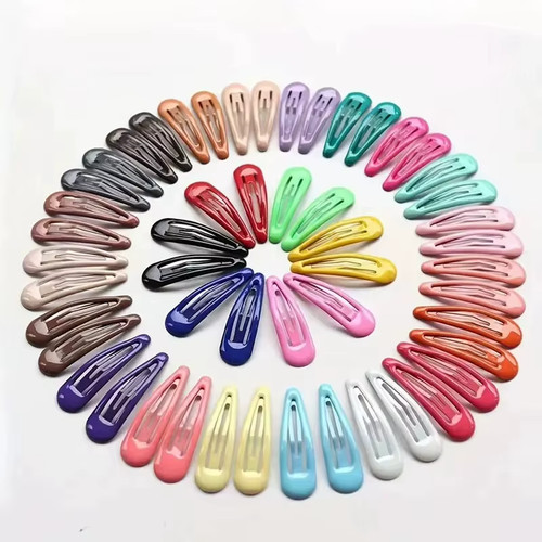 50pcs snap hair clips - snap, candy