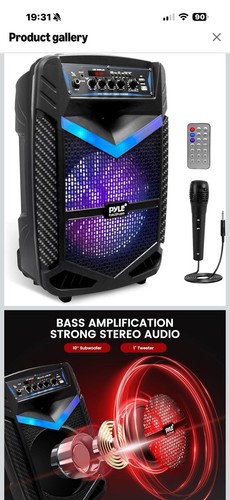Pyle portable speaker - pa,