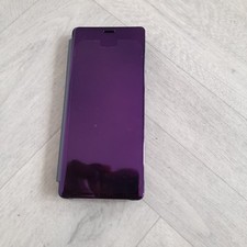 Sony Xperia 5 II Mirror Shockproof Case | Purple/Blue | Clear View Smart Stand