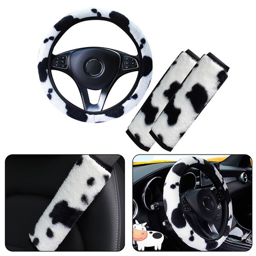 Luxury plush car steering - car,