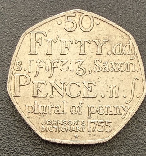 Rare 50p fifty pence coin - 50p,