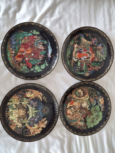 Russian porcelain plates - russian,