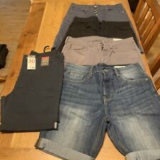 5 Pairs Uk30 Shorts Primark One New Jeans Chino Slim Stretch
