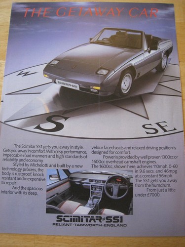Scimitar ss1 reliant - reliant, tamworth