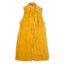 ZARA BASIC Long Womens Gilet Orange M