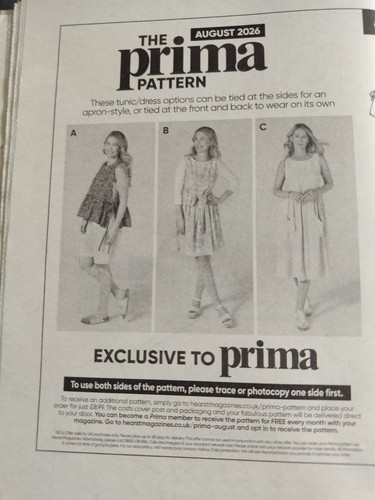 Prima sewing patterns - 3,