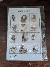 Vintage Egypt Pin Badge Set x