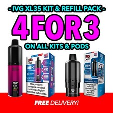 IVG XL35 Kit and Replacement Refills | Vape Kit | Rechargeable Vape | E-Cig
