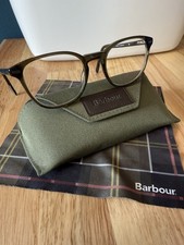 Barbour Glasses Frame. Green Frame With Barbour Design. Original Case / Cloth 