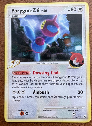 Pokemon card porygon lv - g, lv.56