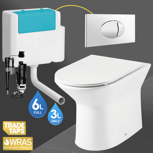 Rimless back wall - to, wc