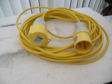 32a extension lead 14 mtr long 2.5mm 3 core 110v yellow arctic grade!-FREEPOST!