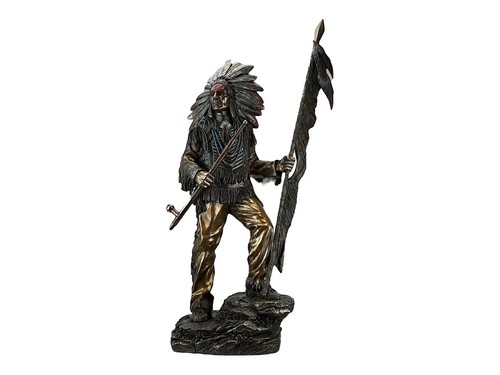 Large indian chief - chief, holding